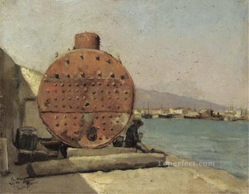 port - Port Malaga 1900 cubism Pablo Picasso